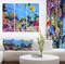 Designart - Coral Reef Coral Colony - Sea & Shore Nautical Photographic on Wrapped Canvas set
